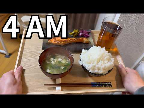 Before the City Wakes Up: 4AM Grilled Salmon Breakfast of a Japanese Salaryman