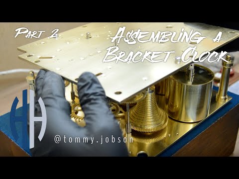 Putting together a quarter chiming clock  -  Expert clock repair.