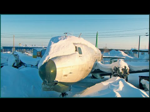 Planes Frozen Over in Arctic Cold Snap Before Huge Delivery