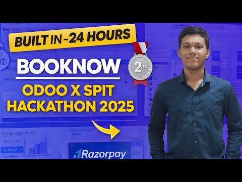 24-Hour Hackathon Build That Won 2nd Prize | BookNow @ Odoo X SPIT
