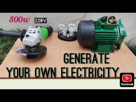 I turn induction motor to generator #diy generator#how to generate electricity