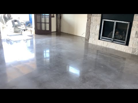 Concrete Polishing inside a home. We made this room shine!