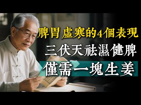 脾胃虛寒的4個表現！只需一塊生薑，輕鬆補充脾胃陽氣，徹底告別濕氣。