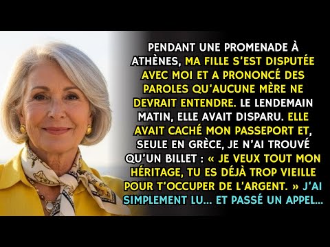Ma fille a caché mon passeport et m’a abandonnée en Grèce — jusqu’à ce qu’un billet change tout…