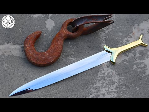 Forging AKINAK out of Rusted Iron HOOK