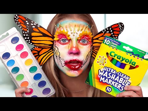 Full Face of Makeup Using ONLY ART SUPPLIES