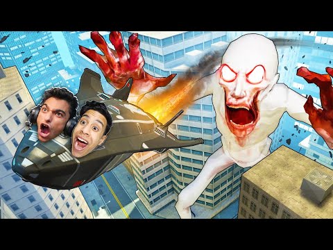 لعبة الغميضة الهروب من عم رمضان العملاق المتطور الجديد (سرقنا سفينة فضائية) ..!! 🔥😱 | Garry's Mod