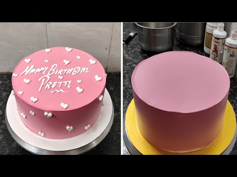 Birthday Cake Design|Easy and Simple Birthday Cake with Butter Scotch Flavour