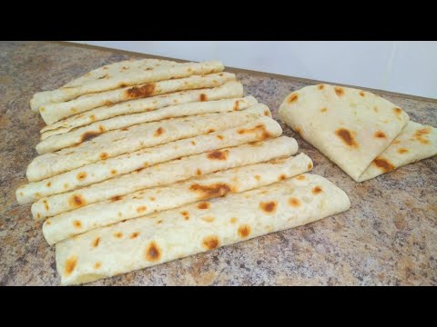 Thin Lavash in a Frying Pan! You can't buy this in the store! The best recipe!