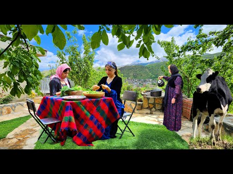 Iran Village Life Cooking DOLMEH with Lamb Ribs in the Village | Nomad Life