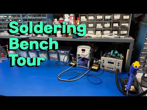 Soldering Workbench Tour - Vintage Audio & Electronics Repair - Solid State & Tube - Tools & more