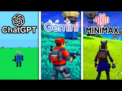 Chatgpt vs Gemini vs MiniMax Make Fortnite from Scratch 