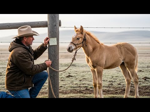 A Cowboy Encountered A Filly Tied To A Fence With A Note — What Happened Next Was Unbelievable