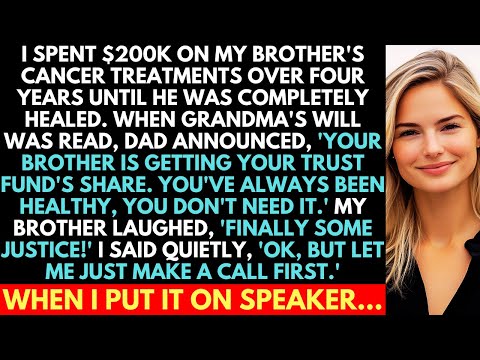 After I Paid My Brother's $200K Medical Bills, My Parents Gave Him Our Grandma's Entire Inheritance.