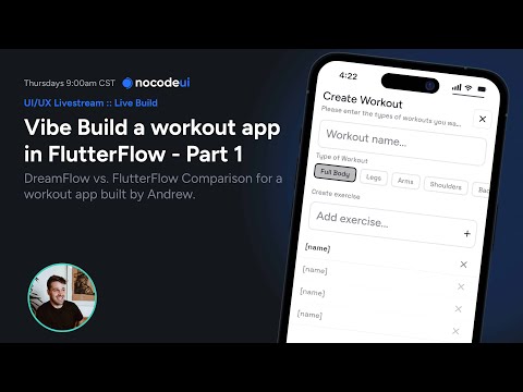 Vibe Build a Workout App in FlutterFlow