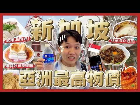新加坡物價有多高？泡麵要100元！咖椰土司吃哪間？海南雞飯！珍奶好喝嗎？肉骨茶！激推脆皮泡芙！｜內內