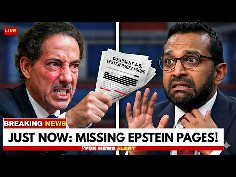JUST NOW: Missing Epstein Pages Trigger Patel Subpoena | Who Removed Them?