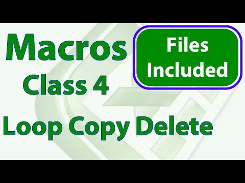 Excel Macro Class 4 - Looping Copying Deleting Data