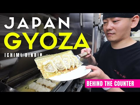 Behind the Counter at a Gyoza Restaurant in Japan