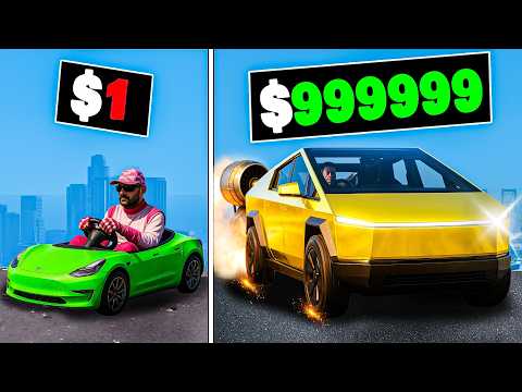$1 to $1,000,000 Tesla in GTA 5