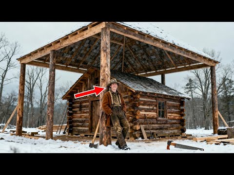 Die Nachbarn lachten, als er ein zweites Dach über seine Hütte baute — bis es ihn während eines Schn