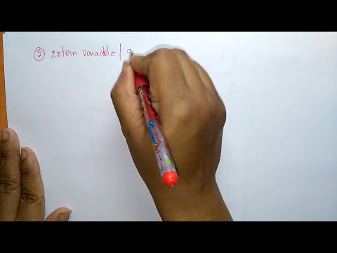 Storage classes in c programming | Auto | External| Register | static | C Programming | Lec-29