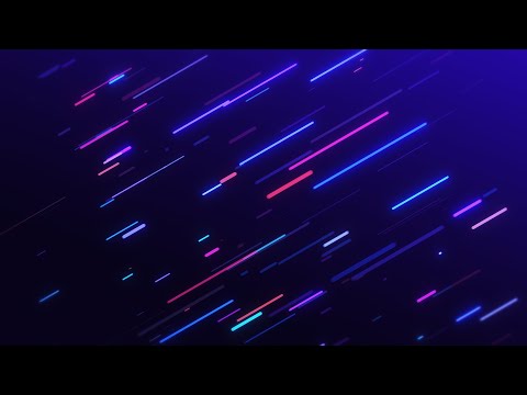 Rounded Neon Multicolored lines Animation Background Video | Footage | Screensaver