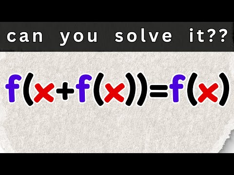 a super nice functional equation