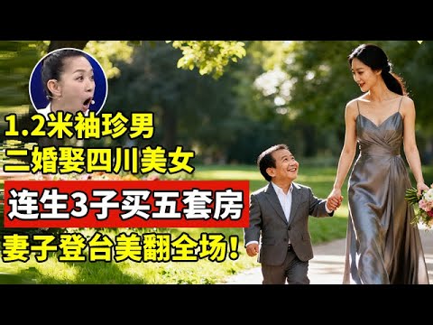 1.2米袖珍男二婚,娶四川美女舞蹈演员,连生3子买五套房!妻子一登台美翻全场【王芳王为念访谈】