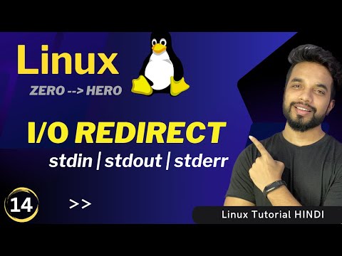 Linux Redirects | Linux Stdin Stdout Stderr [HINDI]