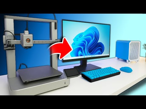 I Built a Custom Desk Setup with a 3D Printer