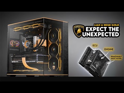 I Built The Supercar of Gaming PC's... | Lian Li O11 EVO Lamborghini x Edge Gold PC Build