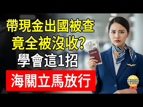 一家三口帶現金出國，沒超額竟被“當場沒收”！全家被遣返！資深空姐教你：學會這1招，海關立馬放行！#現金 #幸福百分百  #出國旅遊  #空姐