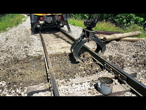 Fixing a Really Bad Mud Spot on the Railroad Track