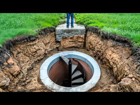 Man Builds SECRET Tunnel and Bunker below His Backyard | Start to Finish by @Tornado Dave