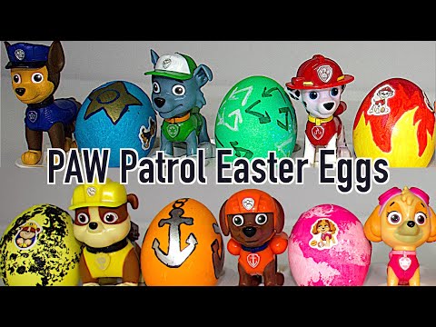 PAW Patrol Easter Egg Painting Fun for Kids!