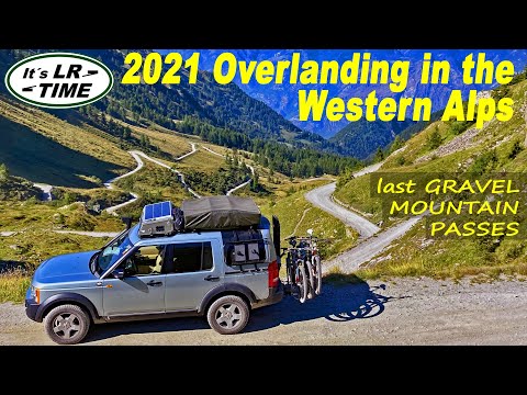 2021 Overlanding in the Western Alps / Last gravel mountain passes / Land Rover Discovery