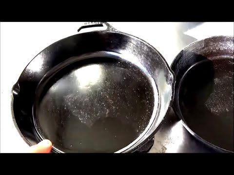 How to Polish a New Cast Iron Pan  New Cast Iron VS Old Cast Iron