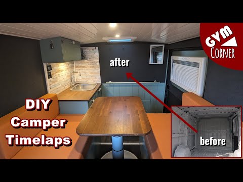 Zeitraffer - DIY Fiat Ducato L1H1 Camper Ausbau für unter 5000€ - Timelaps