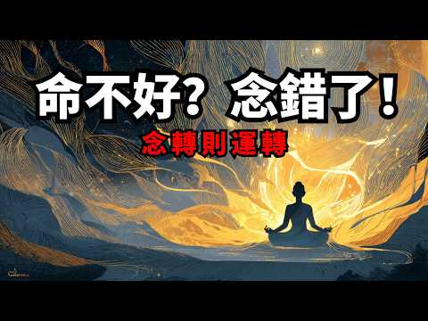 你不是“命”不好，而是“念”不好！ 佛家最高級的改運心法：“念轉運就轉”，看懂了，從此不再受命運擺布！| 心念力量 | 自我覺察 | 正念修行 | 轉念練習 | 命運改變 | 佛法智慧 | 情緒覺察