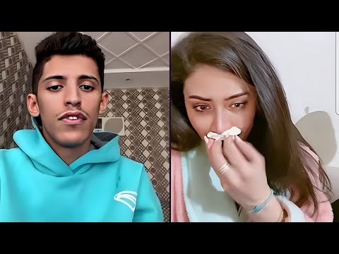 سعود بن خميس مع بنت سوريه 🌹 ابوها متوفي وهي مغتربه 💔 بكاها وضحكها 🤣🤣