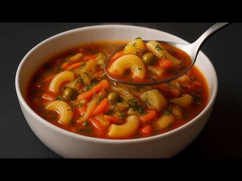 Stop searching! ❗️In just 10 minutes: Italian cabbage and noodle diet soup - light and delicious!