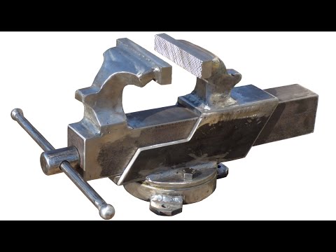 HOMEMADE  360°  ROTATION BENCH VISE  / DIY TOOL