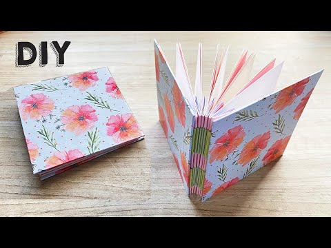 Bookbinding 👉  How to MAKE an easy NOTEBOOK! Seamless 👉​ Australian Binding