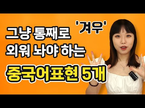 이 중국어문장은 그냥 통째로 외워야 해요 💡 (ft. 겨우, 무조건 등)