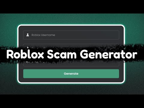 I Tried a Roblox Scam Website Generator…