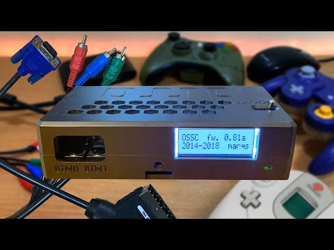 Seeing how old consoles (and a PC) look though an OSSC 1.7 with default settings