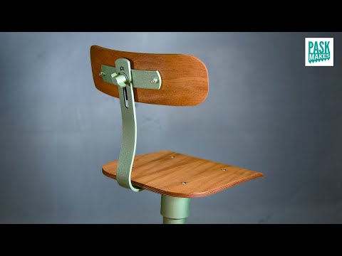 Making an Industrial Machinist's Chair  - Vintage Style with Homemade Plywood