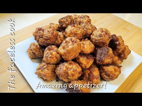 Sausage cheese puffs, excellent appetizer  for the holidays!