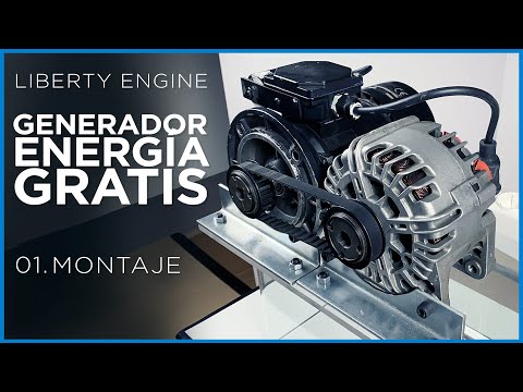 Como generar ENERGÍA GRATIS con un ALTERNADOR - Liberty Engine 1.0